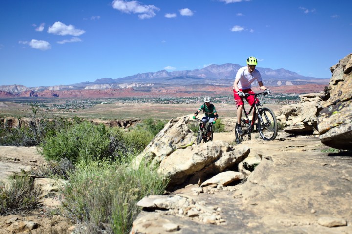 The scenery right after we started