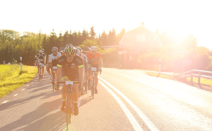 Vätternrundan picture from motorcycle