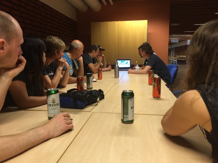 Briefing the night before